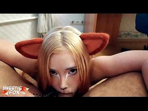 ❤️ Kitsune loro dick na kụkọba n'ọnụ ya Mmekọahụ